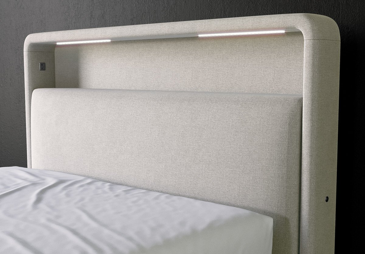 Apex Media Bed front angle